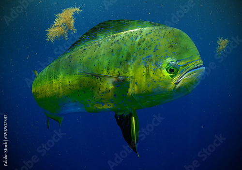 Mahi Mahi swimming in ocean