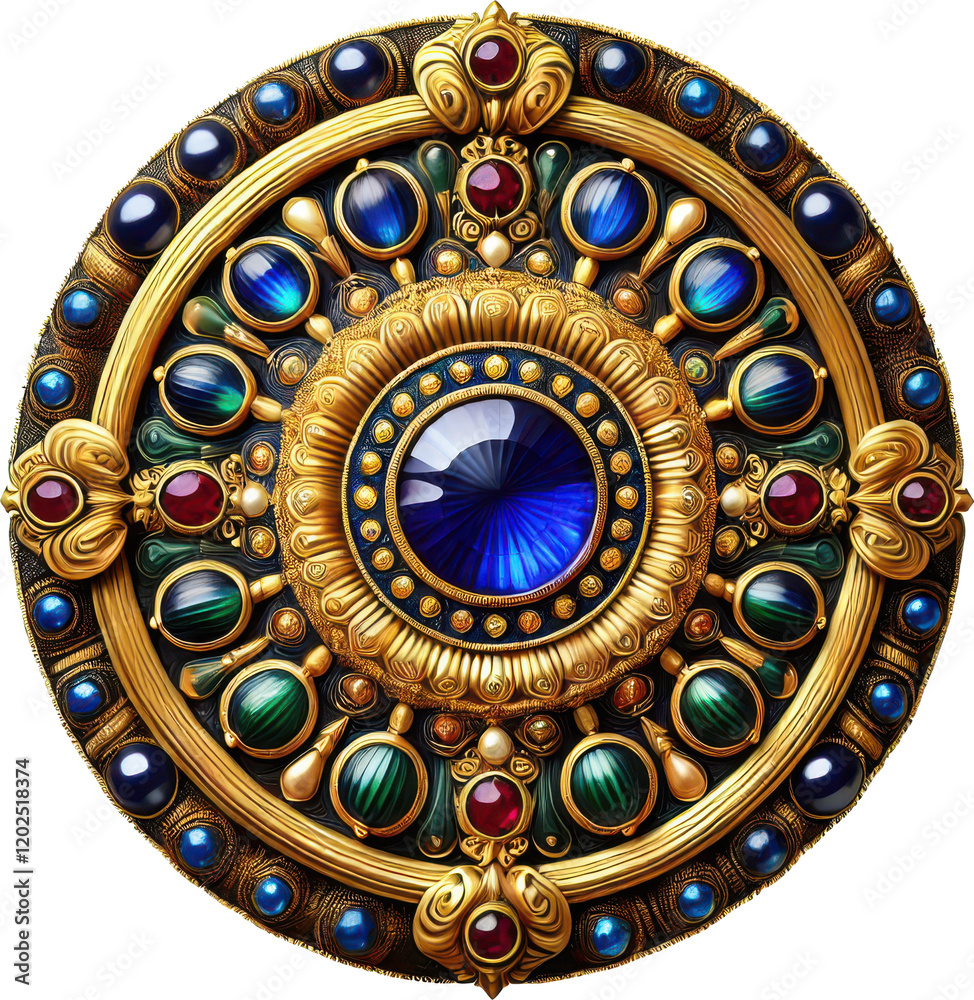 Obraz premium Medieval Medallion Clipart Vector Illustration