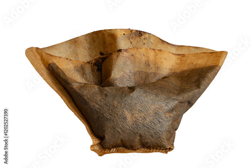 Used Coffee Filter With Grounds