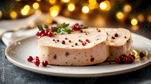 Wallpaper Mural Elegant sliced foie gras with garnish Torontodigital.ca