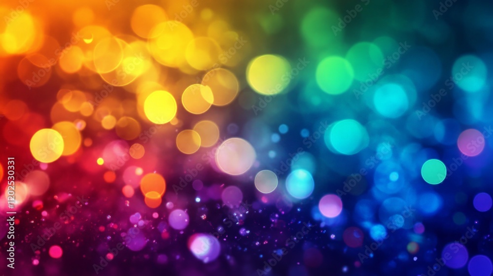 Dynamic Colorful Gradient Background with Blurred Bokeh Effect Dynamic Colorful Gradient Background with Blurred Bokeh Effect