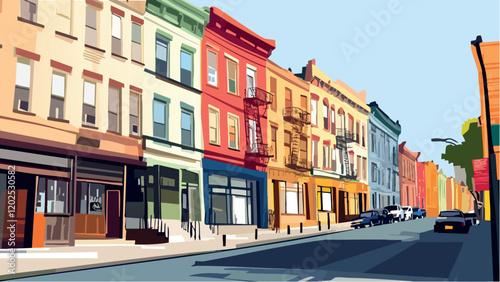 Harlem Streets - New York City.eps