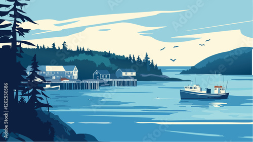 Harbor Views- Bar Harbor, Maine.eps