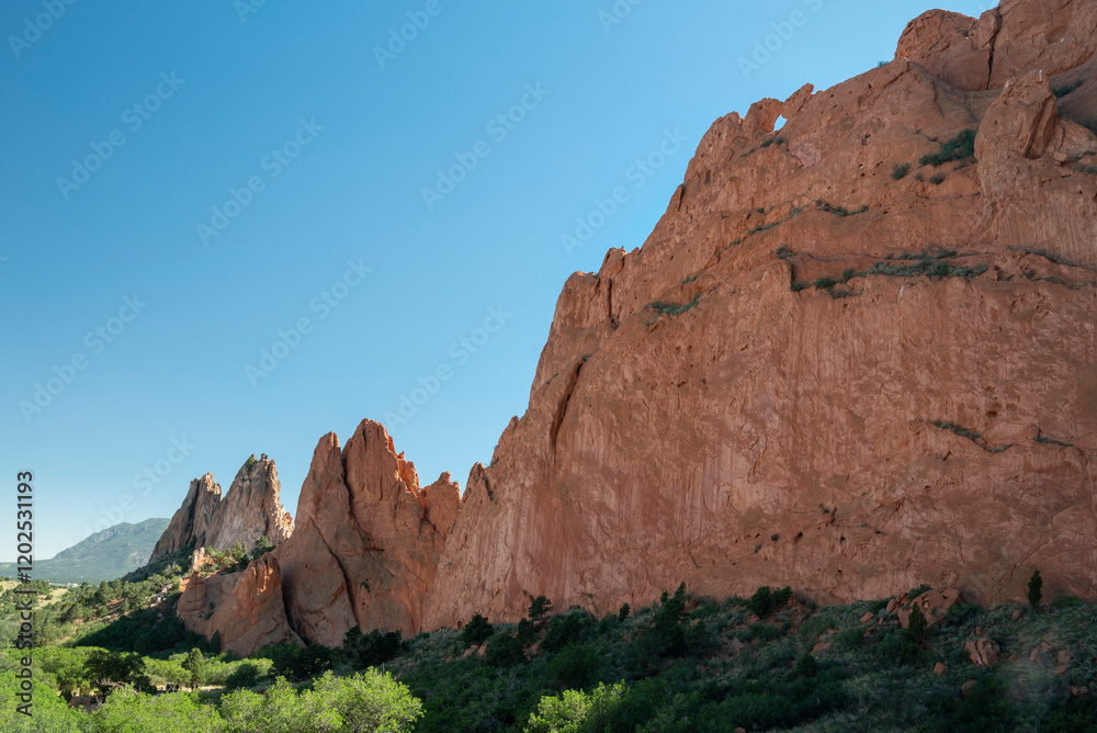 Fototapeta premium USA, Colorado Springs, Colorado. Garden of the Gods.