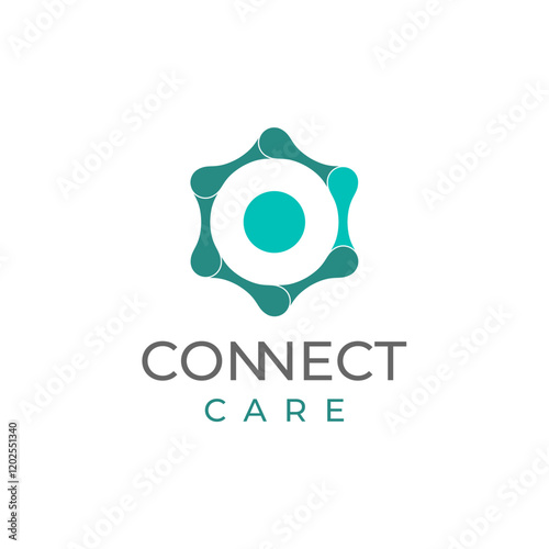 Connection bio care heal and medical science logo design editable vector brand identity corporates image  photo