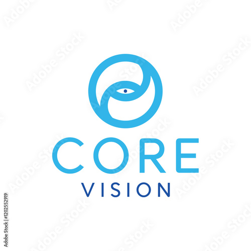 Core vision technology logo design editable vector brand identity corporates image 