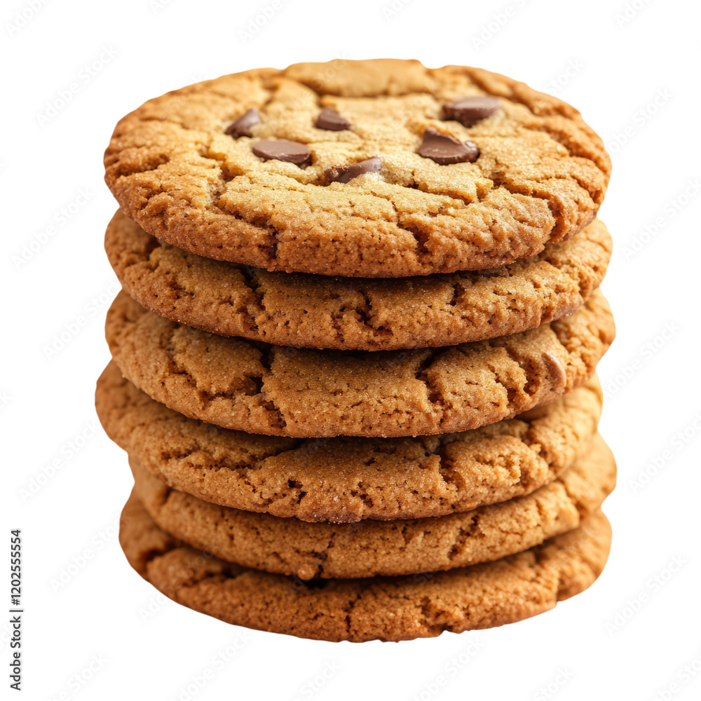 Isolated Minimalist Stock Photo of Delicious Cookies on White Background Isolated Minimalist Stock Photo of Delicious Cookies on White Background