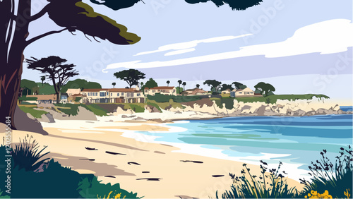 Carmel’s Scenic Beach View