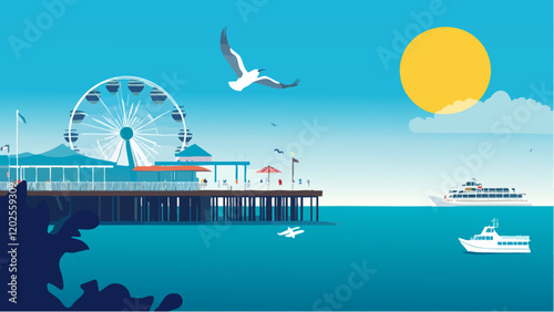 Vibrant Views of Santa Monica Pier
