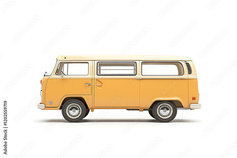 Van isolated on a white background Van isolated on a white background