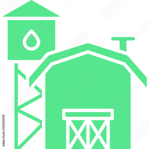 Farms icon single vector illustration