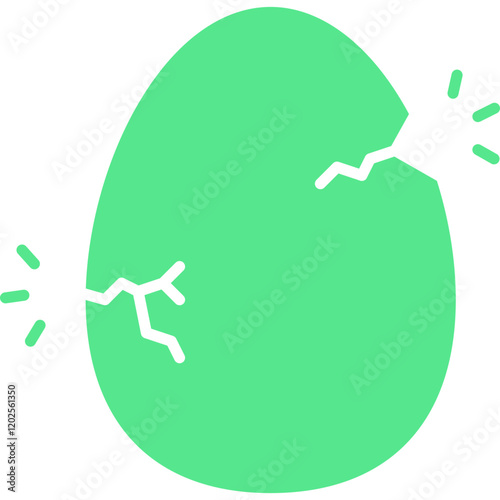 Hatched Egg icon single vector illustration