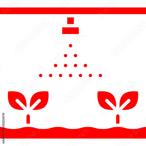 Irrigation icon single vector illustration