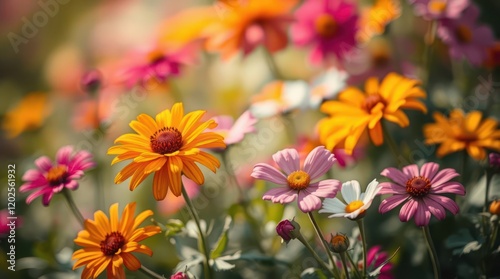 Close up of flowers in a garden