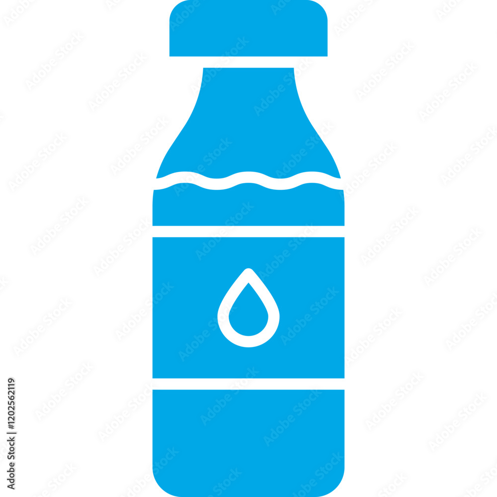 Milk Bottle icon single vector illustration Milk Bottle icon single vector illustration