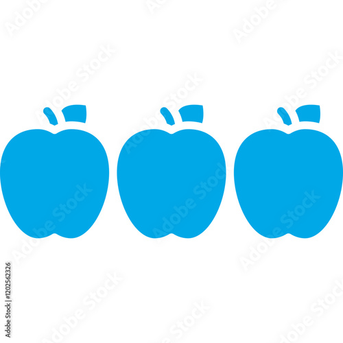 Apples icon single vector illustration