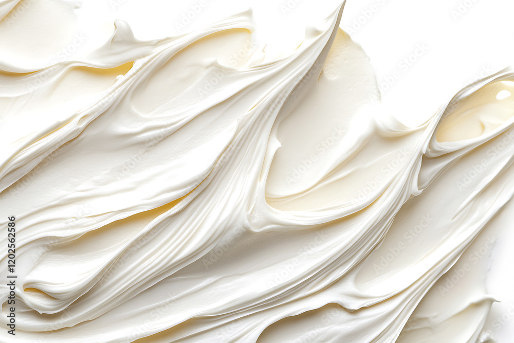 Whipped cream isolated on a white background Whipped cream isolated on a white background