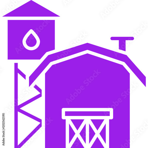 Farms icon single vector illustration