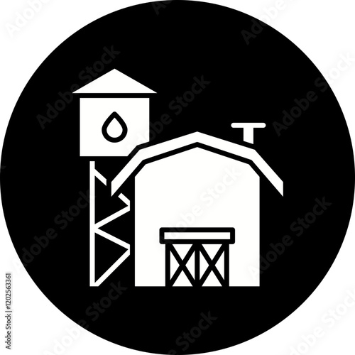 Farms icon single vector illustration