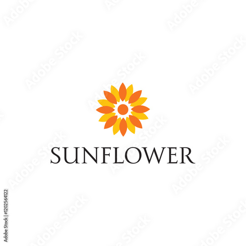Sunflower logo design represents natural beauty and vibrant growth, conveying a modern, professional brand identity corporate image editable vector. Free Download Sunflower logo design represents natural beauty and vibrant growth, conveying a modern, professional brand identity corporate image editable vector. - GFXLoad