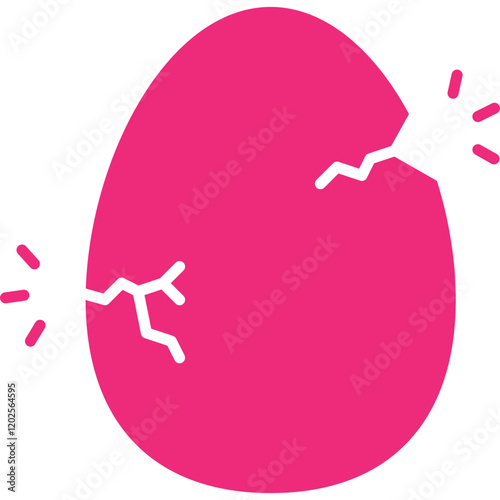 Hatched Egg icon single vector illustration