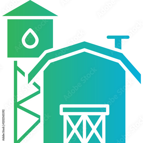 Farms icon single vector illustration