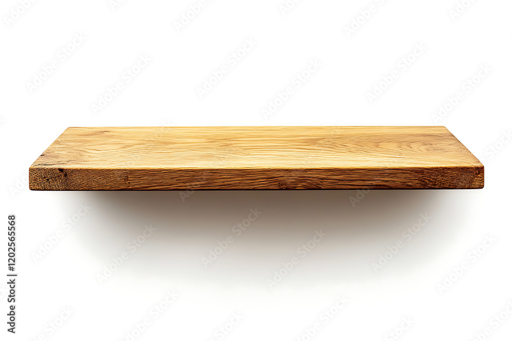 Wooden shelf isolated on a white background Wooden shelf isolated on a white background