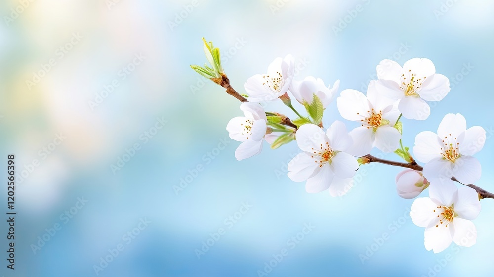 Spring Blossoms Creating a Symphony of Life With Delicate White Petals and Vibrant Surroundings Spring Blossoms Creating a Symphony of Life With Delicate White Petals and Vibrant Surroundings