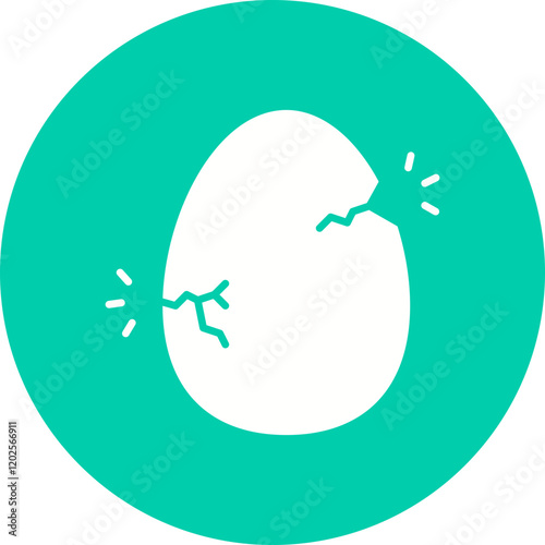 Hatched Egg icon single vector illustration