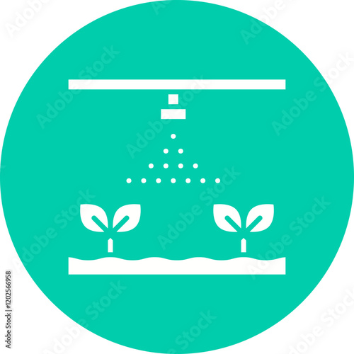 Irrigation icon single vector illustration