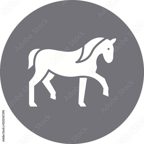 Horse icon single vector illustration