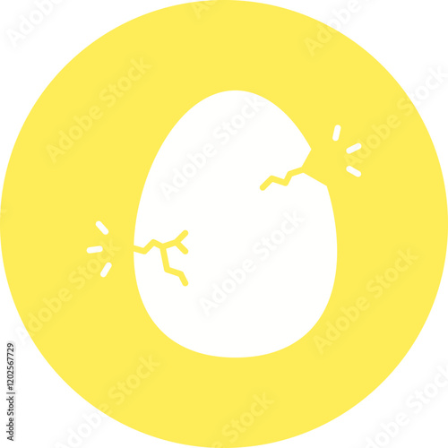 Hatched Egg icon single vector illustration