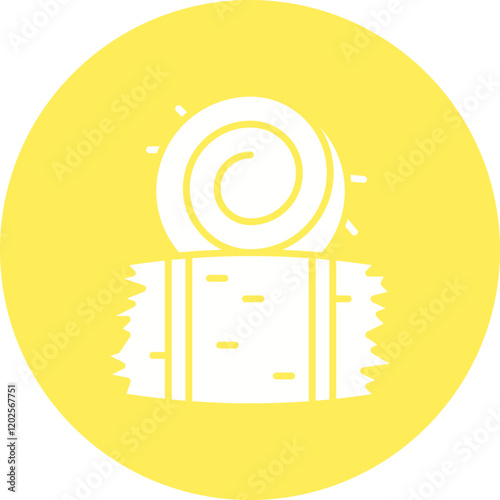 Hay icon single vector illustration