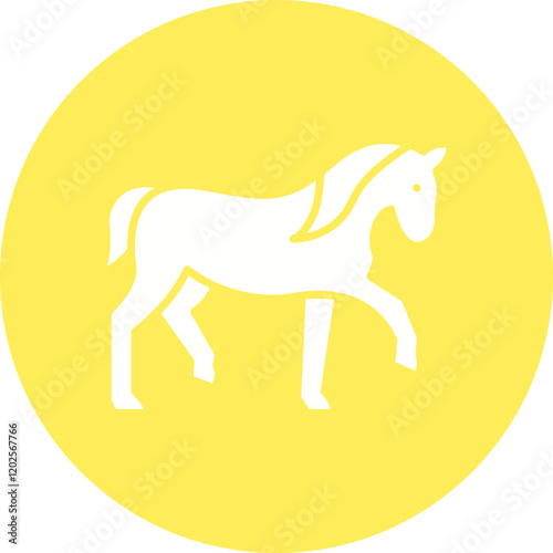 Horse icon single vector illustration