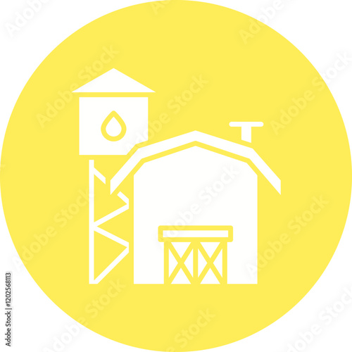 Farms icon single vector illustration