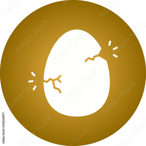 Hatched Egg icon single vector illustration