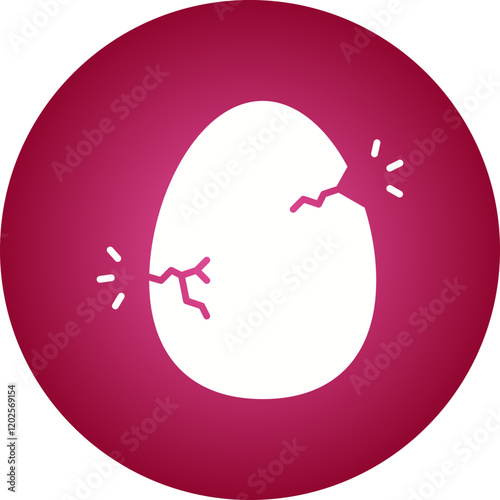 Hatched Egg icon single vector illustration