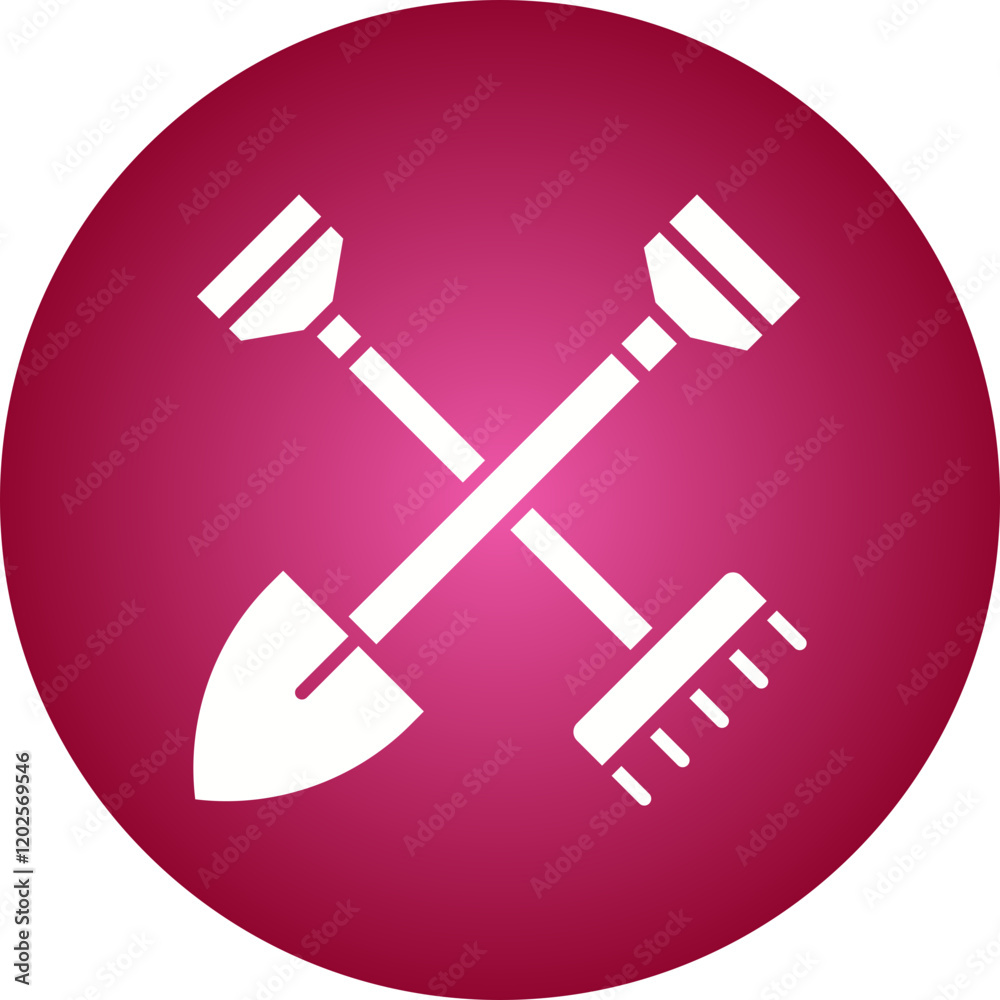 Farming Tools icon single vector illustration Farming Tools icon single vector illustration