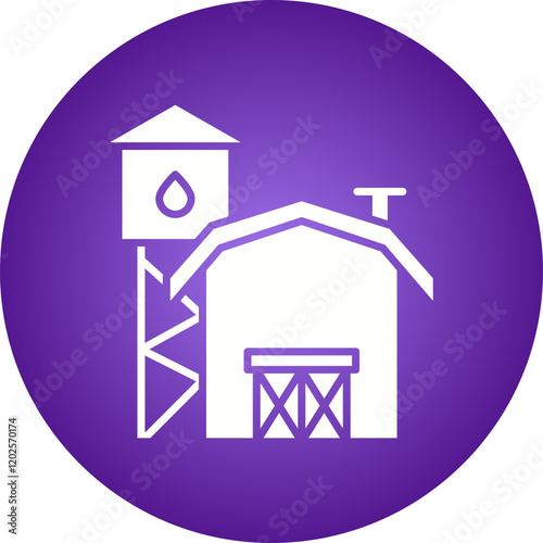 Farms icon single vector illustration