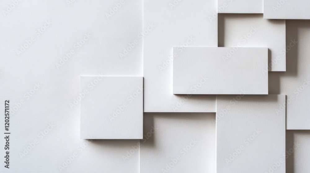 Minimalist white squares abstract background design Minimalist white squares abstract background design