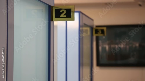 exit sign in hospital