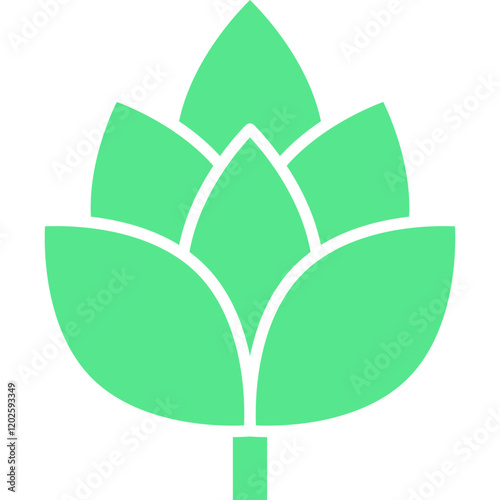 Artichoke icon single vector illustration