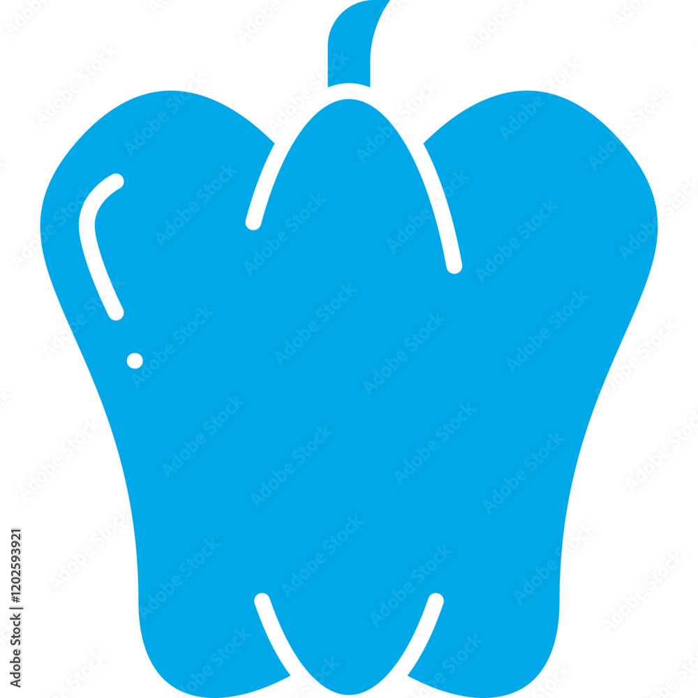 Pepper icon single vector illustration