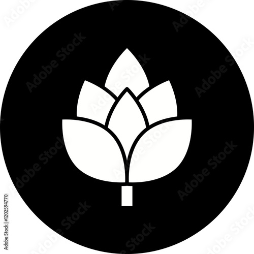 Artichoke icon single vector illustration