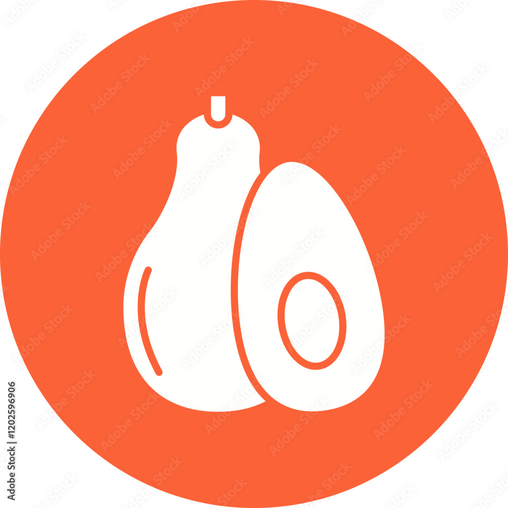 Avocado icon single vector illustration Avocado icon single vector illustration