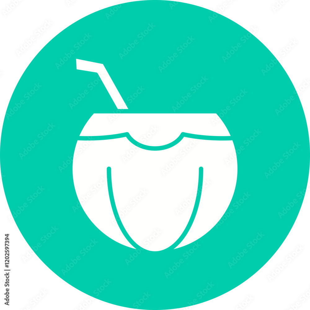 Coconut icon single vector illustration Coconut icon single vector illustration