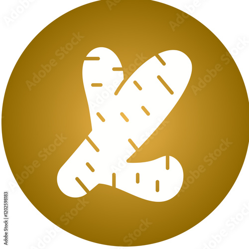 Ginger icon single vector illustration