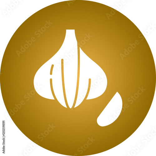 Garlic icon single vector illustration