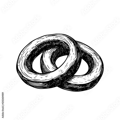 Delightful intertwined doughnuts bring sweetness and joy to any occasion with their charming design