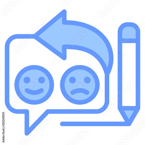 Feedback Blue Icon